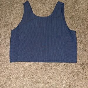 Lululemon blue ribbed tank top